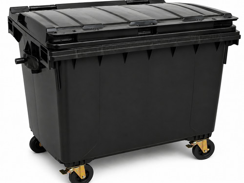 Garbage container flat lid - container,