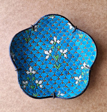 Emaux de Longwy, Scalloped Pottery Dish