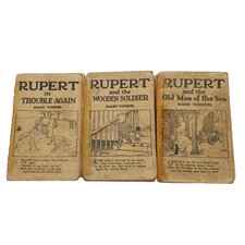 3 x Rupert Bear Books 1930s