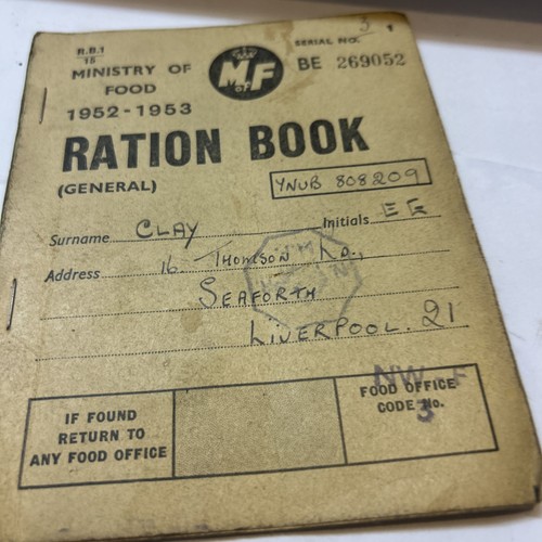 Original 1952 ration - original, book