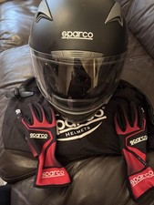 Sparco Helmet and Gloves and Helmet Bag Size L Black