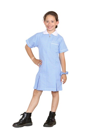 Girls school dress gingham - dress,