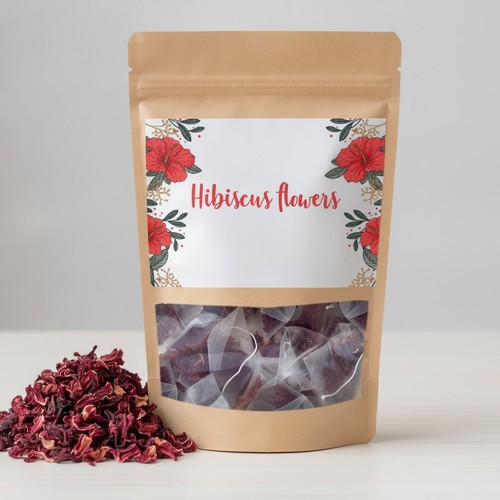 Count hibiscus tea bags - tea,