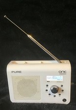 Pure One DAB/FM White Portable Radio with Power Supply