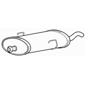 Quality rear exhaust silencer - quality,