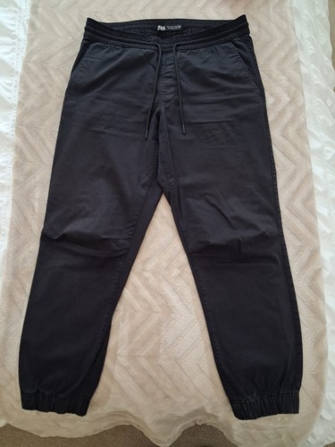 Zara men joggers black - zara, waist