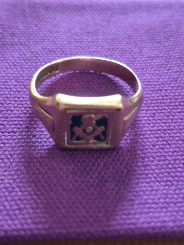 Masonic ring swivel 9 carat - masonic, swivel,