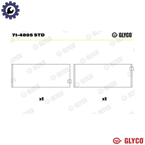 Connecting rod bearing 4805 - rod,