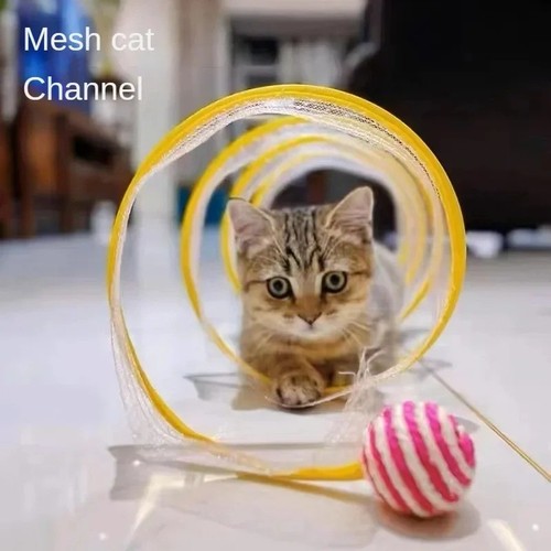 Cat coil tunnel toys - coil, foldable