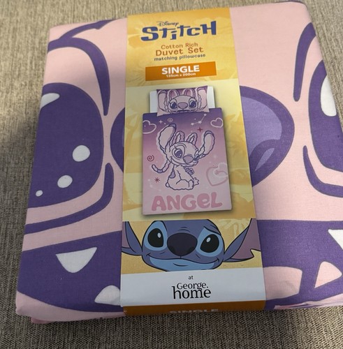 Disney stitch single bed - bed, duvet