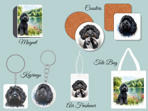Black cockapoo gifts - black,