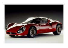 Alfa Romeo Tipo 33 Stradale Prototipo reproduction poster Choice of frame