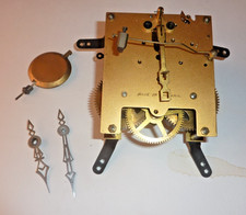 Enfield 1940's striking clock movement with hands & pendulum - for spares