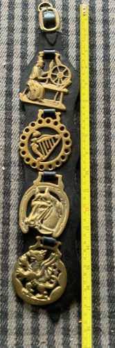 Horse brasses a faux - horse, on