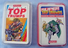 Vintage Top Trumps Marvel Super Villains and Aliens and Space Warriors