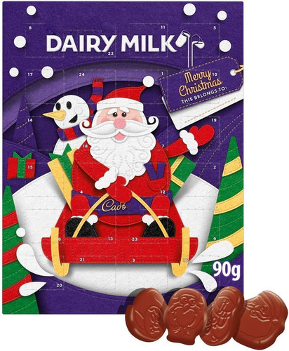 Dairy milk chocolate xmas - milk,