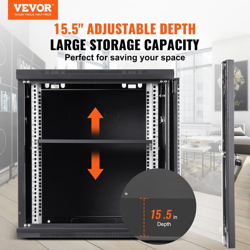 Wall mount network server - 9u,