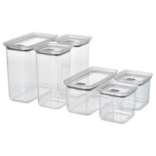 6x IKEA Transparent Dry Food