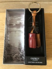 Osprey Leather Tassel Key Ring