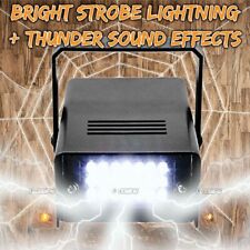 Scary Halloween Props Party Decor Thunder & Lightening Strobe Light + Sounds