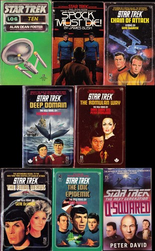 Star trek book lot - trek 8,