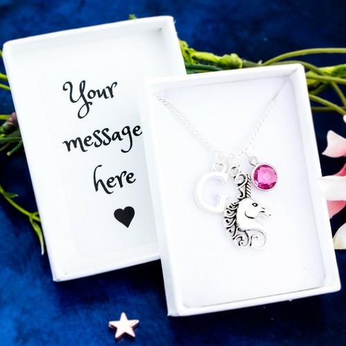 Unicorn necklace personalised - necklace,,