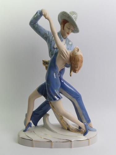 Royal dux art deco porcelain - art,