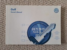 VW Golf MK3 (A3) Official Drivers Handbook From 1997