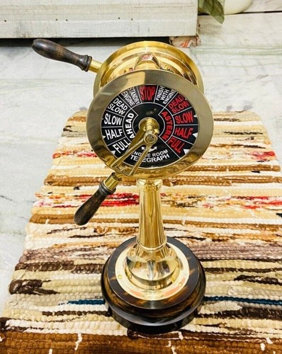 Vintage brass ship engine - vintage,