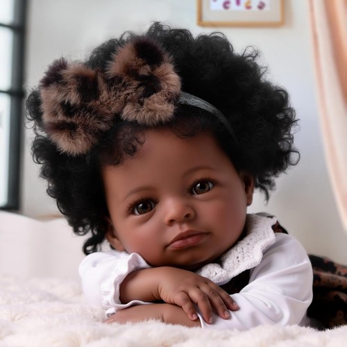 Black reborn baby girl - reborn,