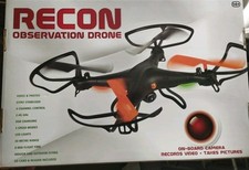 Recon Observation Drone Comes in Box Camera SD Card Reader Gyro Stabiliser 2.4gz