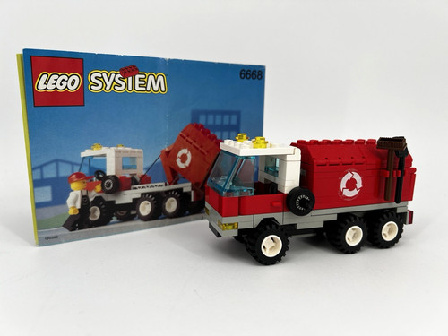 Lego town recycle truck - town:,