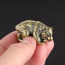 Brass bear ornament - brass, tiny