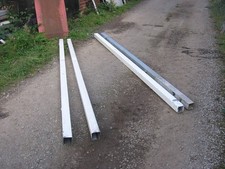 2 GALVANISED STEEL  GATE POST  HEAVY DUTY 80 X 80  X  3.1MTRS LONG SUIT YARD ETC