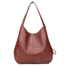 Women's Leather Hobo Bag Ladies Slouchy Large Tote Bag Shoulder Purses Handbag