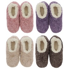 Snoozies Teddy Bear Fur Womens