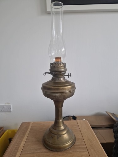 Antique large brass kerosene - antique,