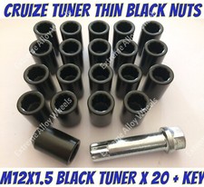 Alloy Wheel Nuts BLK Tuner x