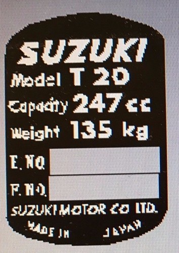 Suzuki t20 headstock frame - suzuki,