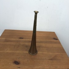hunting horn vintage copper and brass