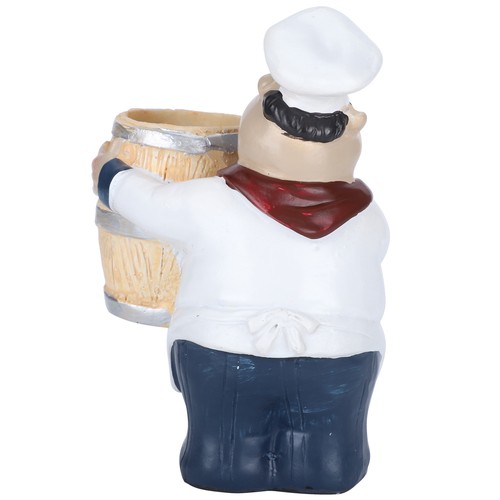 Resin chef statue toothpick - chef,