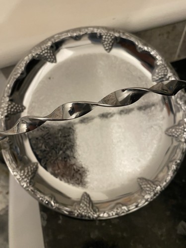 Vintage silver coloured - vintage, round
