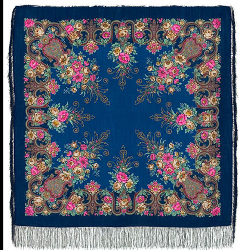 Pavlovo posad vintage shawl - pavlovo,