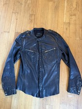 ALL SAINTS Leather Jacket Mens
