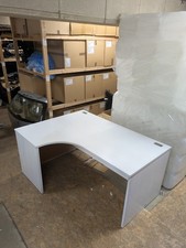 Wooden Corner Office Desk White