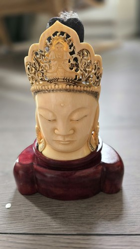 Vintage buddha head base - vintage,