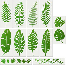 11Pieces Large Leaf Stencil