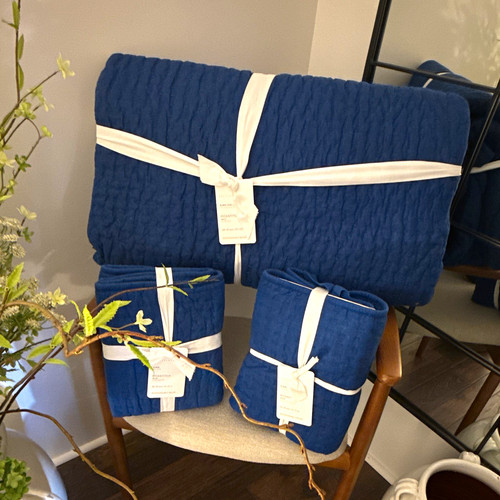 Pottery barn pickstitch quilt - pottery,