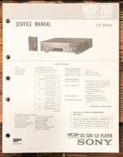 Sony MDP-700 CD CDV LD Player