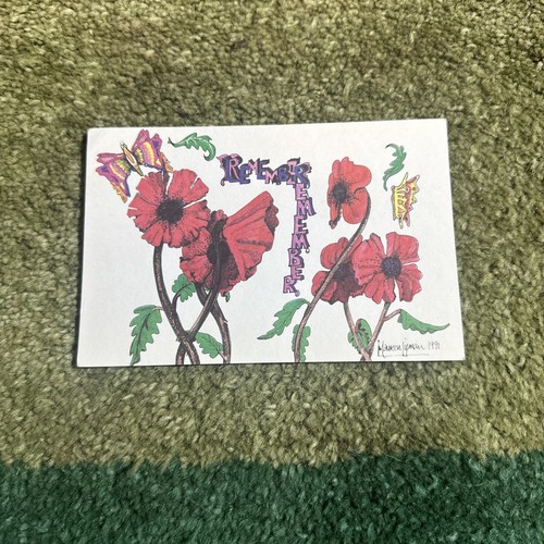 Vintage postcard poppy appeal - vintage,